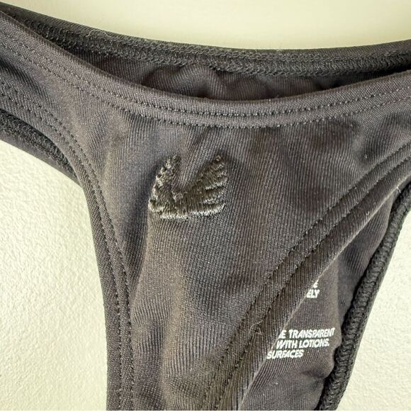 Minimale Animale NOLITA THONG Size Small Bikini Bottom Dark Seas Black Women's - Picture 4 of 6